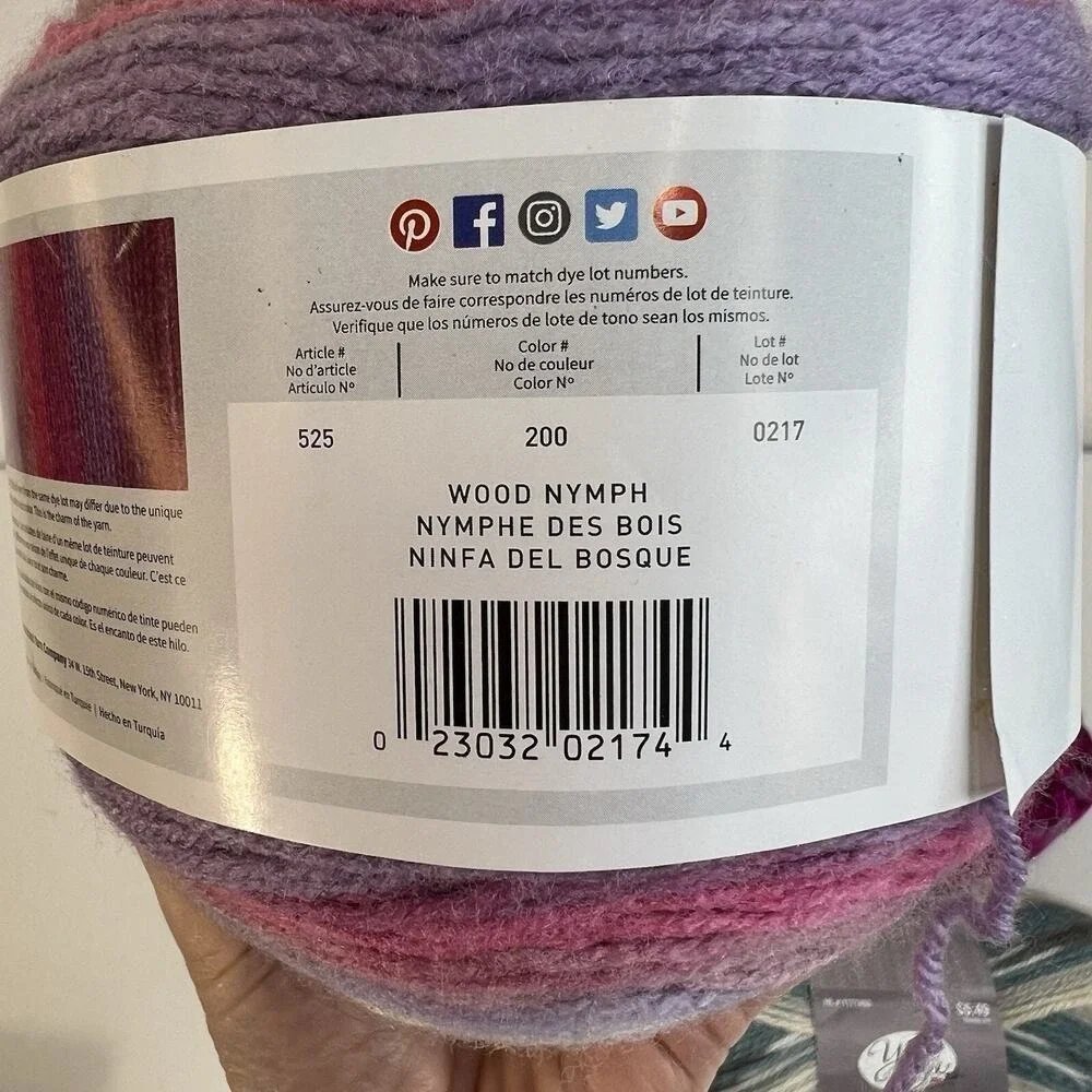 Lion Brand Mandala Yarn Bee Fair Isle Red Heart Boutique Twilight Yarn Lot 3 Mix
